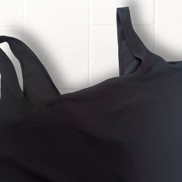 NEW ASOS Design square neck black plus size one size swimsuit, XXL - Picture 3 of 7